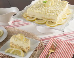 Lemoncello Mascarpone Cake Slice