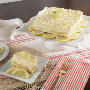 Lemoncello Mascarpone Cake Slice